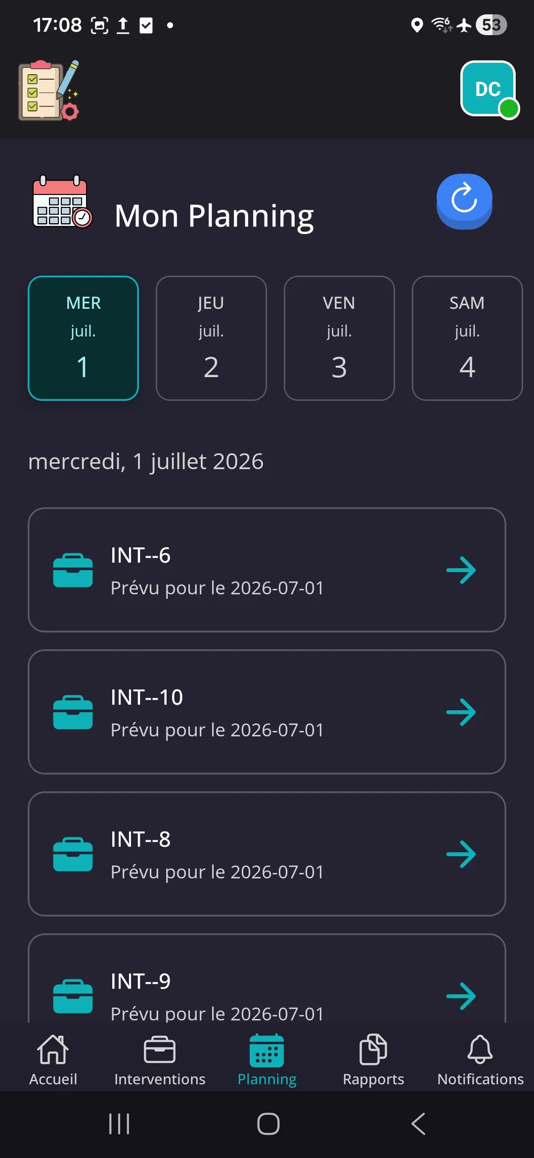 Planning mobile